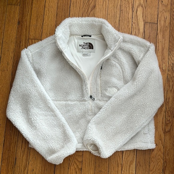 NORTH FACE White Sherpa Fleece Jacket - Picture 2 of 9